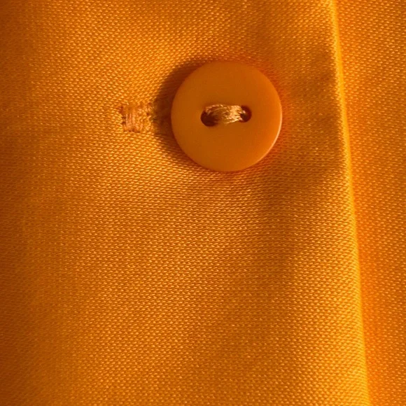 NWT Zara Orange twist satin shirt dress. Size Small. Long sleeves, deep v neck. - Picture 8 of 16